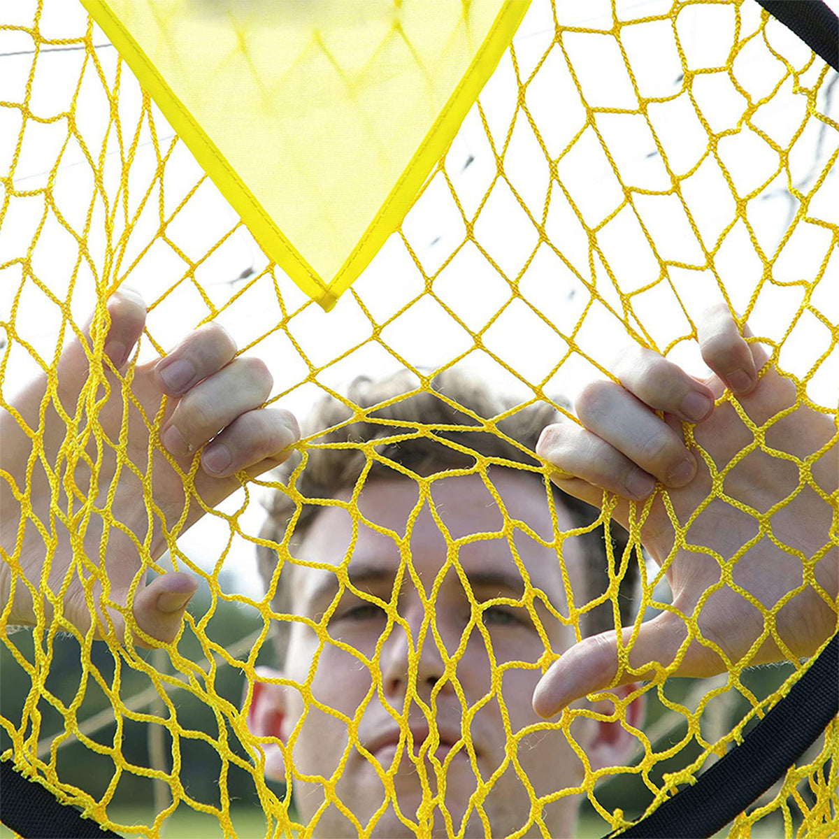 FANEASON Soccer Goal Target Nets 2 Pack, 45 × 60 cm Football Shooting Practice Targets with Adjustable Straps