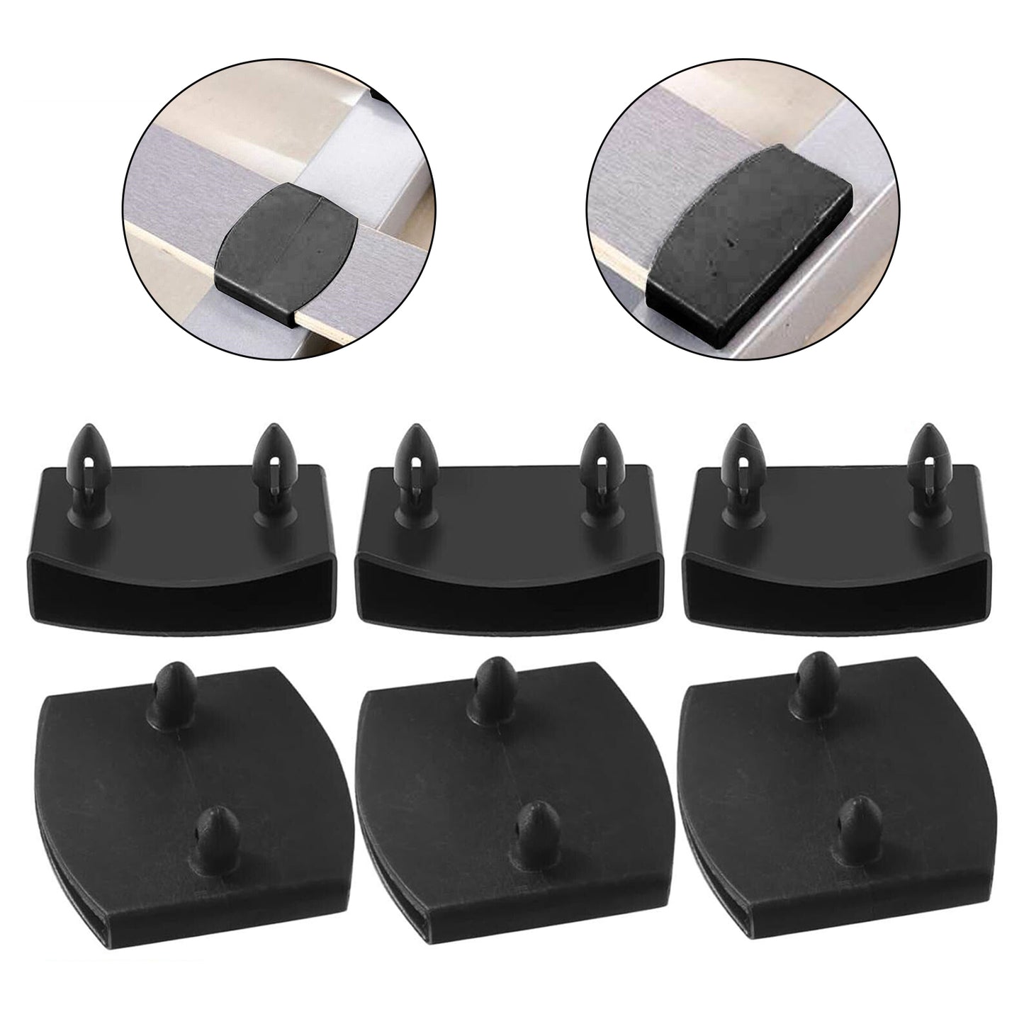 FANEASON Bed Slat Holders 60 Pack – Durable Plastic Bed Slat Caps for Wooden Bed Frames