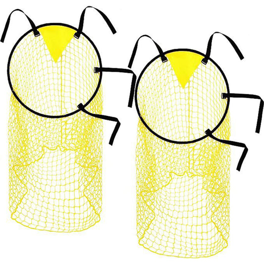 FANEASON Soccer Goal Target Nets 2 Pack, 45 × 60 cm Football Shooting Practice Targets with Adjustable Straps