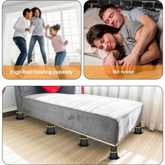 FANEASON Adjustable Bed Frame Support Legs 2 Pack, 8.5–13 Inch Heavy Duty Centre Support Legs for Bed Frame Reinforcement