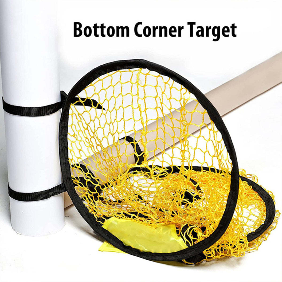 FANEASON Soccer Goal Target Nets 2 Pack, 45 × 60 cm Football Shooting Practice Targets with Adjustable Straps